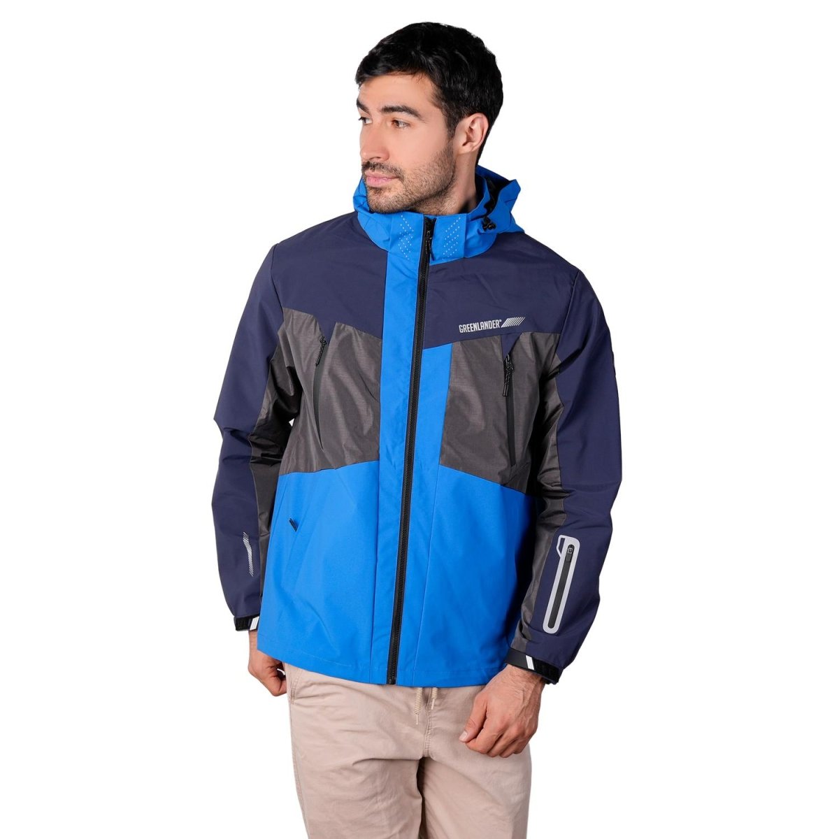 Chamarra rompevientos para hombre Greenlander con bolsillos a prueba de agua - Greenlander