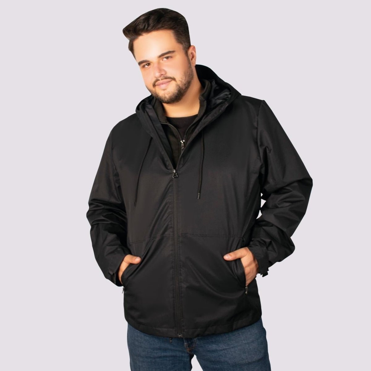 Chamarra Rompevientos Para Hombre Tallas Extras 2 en 1 Greenlander - Greenlander