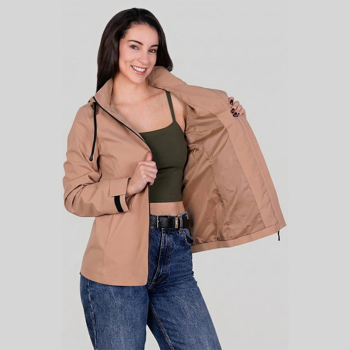 Chamarra rompevientos para mujer con capucha desmontable Greenlander - Greenlander