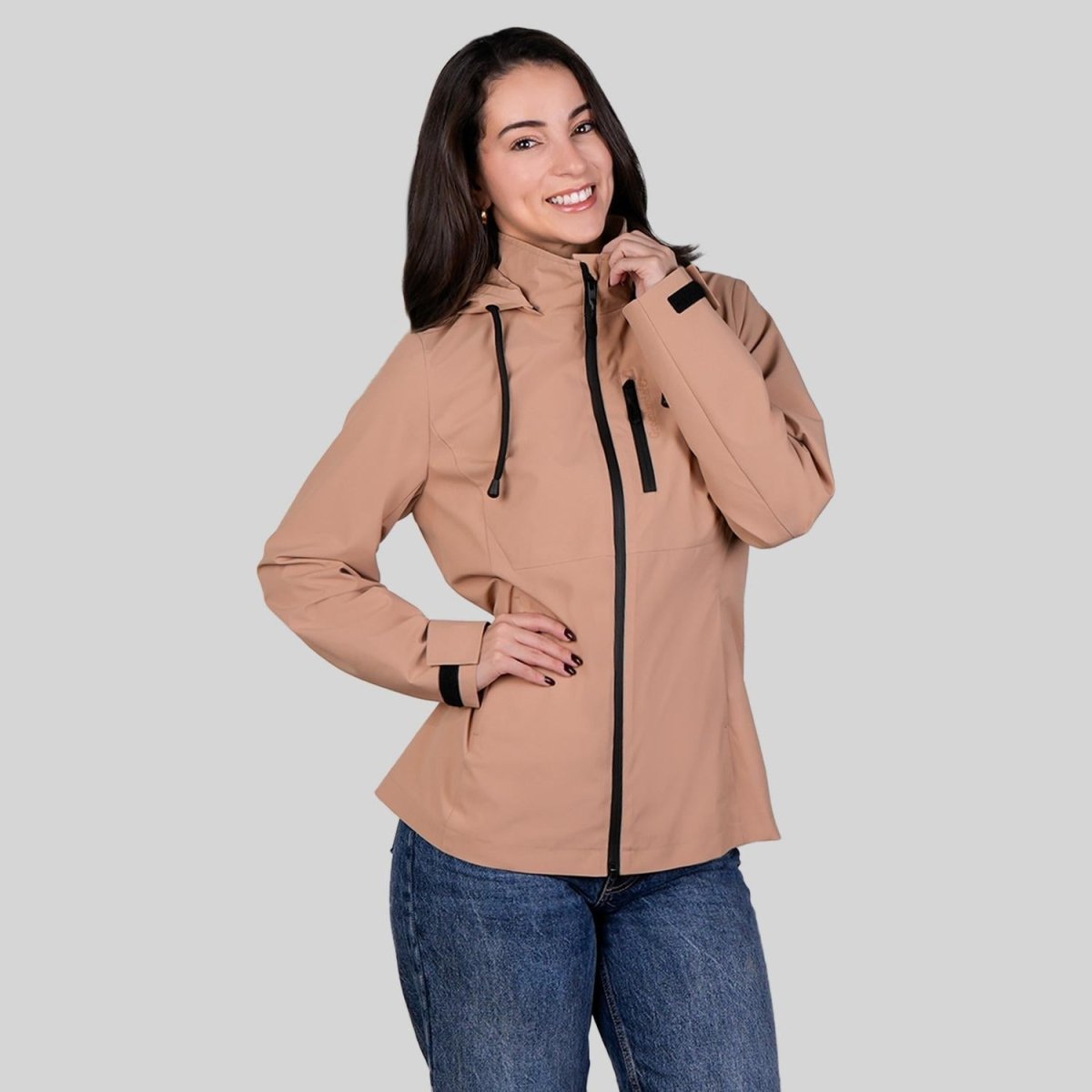 Chamarra rompevientos para mujer con capucha desmontable Greenlander - Greenlander