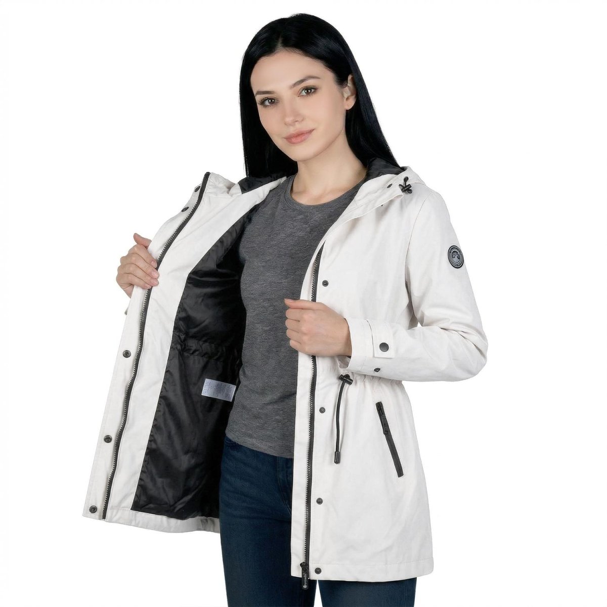 Chamarra rompevientos para mujer con capucha Greenlander - Greenlander