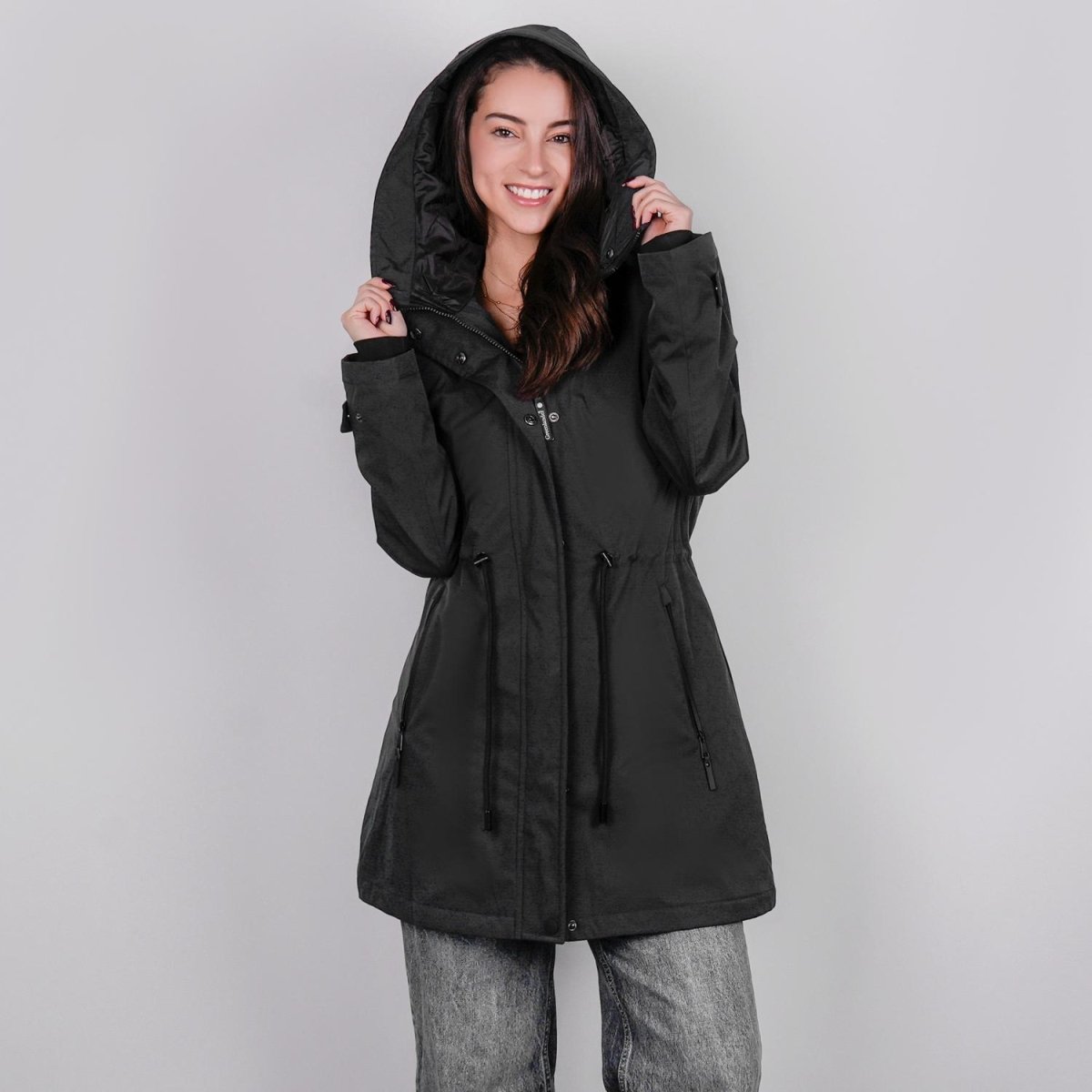 Chamarra rompevientos para mujer con capucha Greenlander - Greenlander