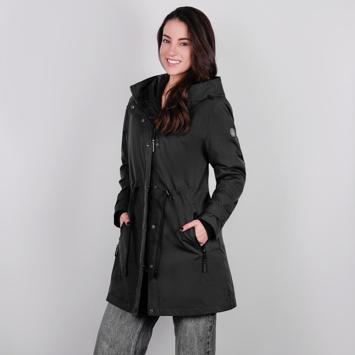 Chamarra rompevientos para mujer con capucha Greenlander - Greenlander