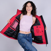 Chamarra rompevientos para mujer con gorro y bolsillo interno Greenlander - Greenlander