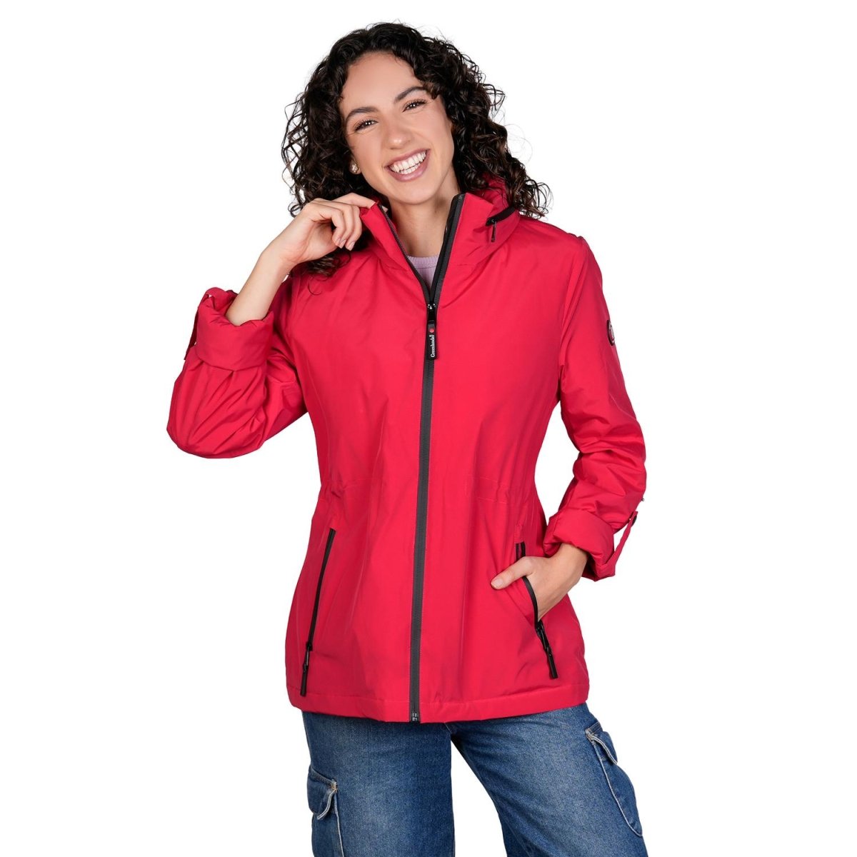 Chamarra rompevientos para mujer con gorro y bolsillo interno Greenlander - Greenlander