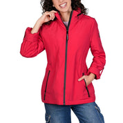 Chamarra rompevientos para mujer con gorro y bolsillo interno Greenlander - Greenlander