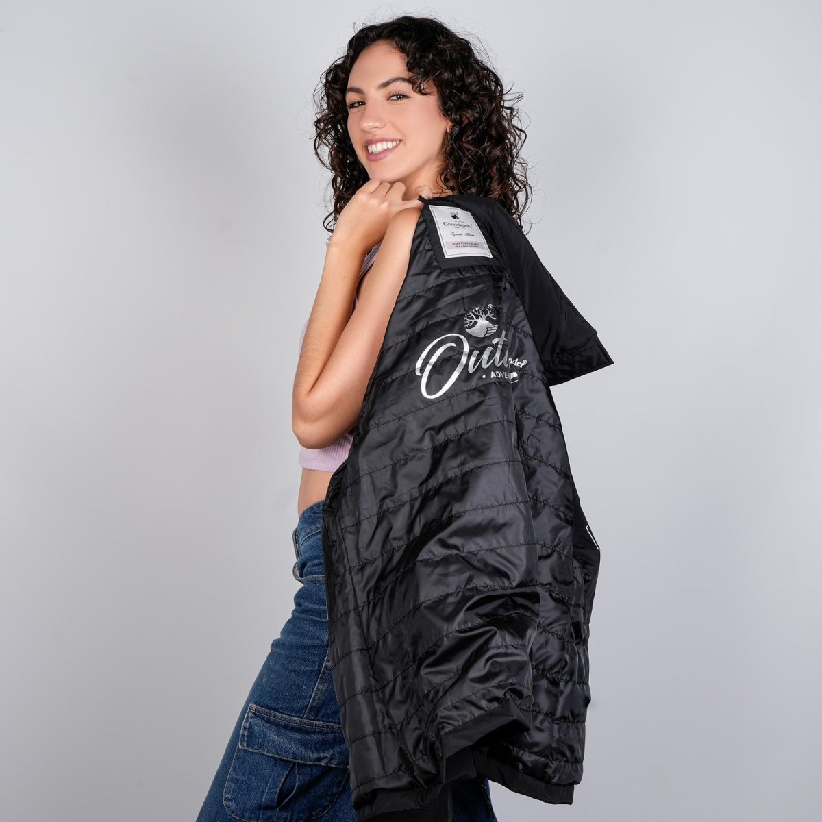 Chamarra rompevientos para mujer con gorro y bolsillo interno Greenlander - Greenlander