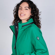 Chamarra rompevientos para mujer con gorro y bolsillo interno Greenlander - Greenlander