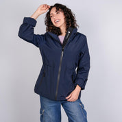 Chamarra rompevientos para mujer con gorro y bolsillo interno Greenlander - Greenlander