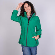 Chamarra rompevientos para mujer con gorro y bolsillo interno Greenlander - Greenlander