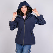 Chamarra rompevientos para mujer con gorro y bolsillo interno Greenlander - Greenlander