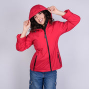 Chamarra rompevientos para mujer con gorro y bolsillo interno Greenlander - Greenlander