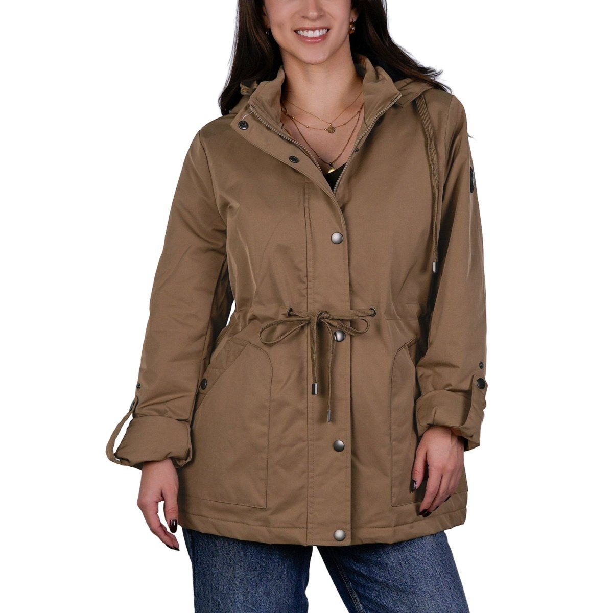 Chamarra rompevientos para mujer con gorro y bolsillo interno Greenlander - Greenlander