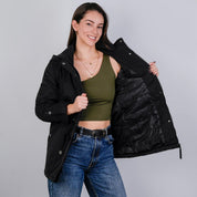Chamarra rompevientos para mujer con gorro y bolsillo interno Greenlander - Greenlander