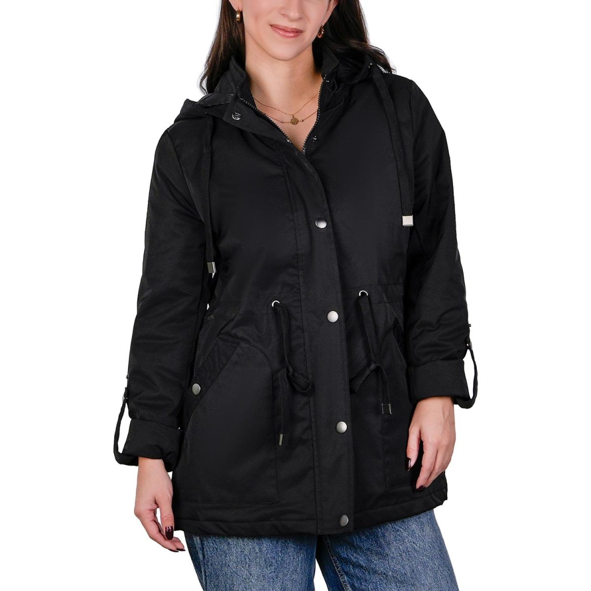 Chamarra rompevientos para mujer con gorro y bolsillo interno Greenlander - Greenlander