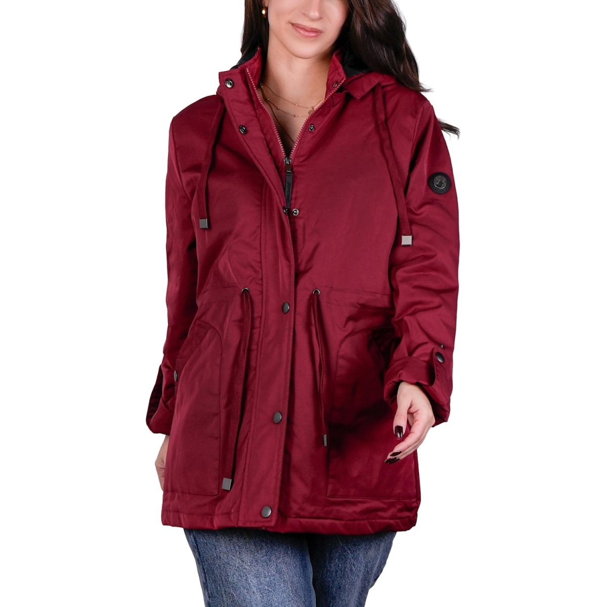 Chamarra rompevientos para mujer con gorro y bolsillo interno Greenlander - Greenlander