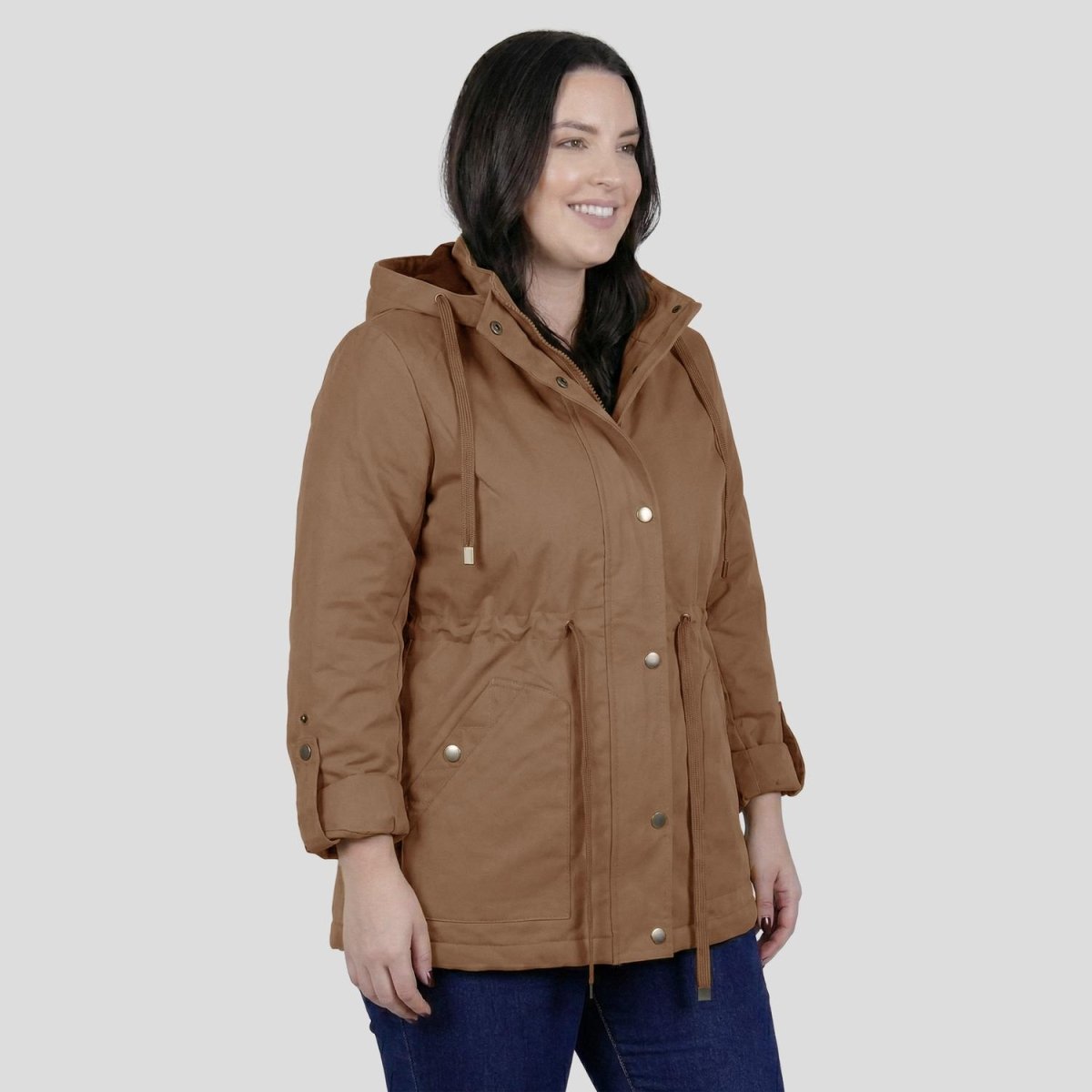 Chamarra rompevientos para mujer con gorro y bolsillo interno Greenlander - Greenlander