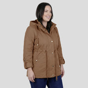 Chamarra rompevientos para mujer con gorro y bolsillo interno Greenlander - Greenlander