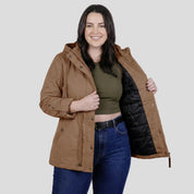 Chamarra rompevientos para mujer con gorro y bolsillo interno Greenlander - Greenlander