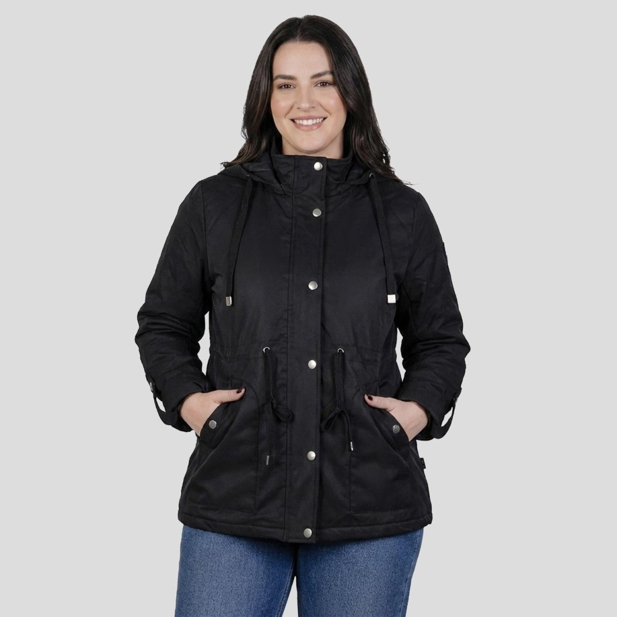 Chamarra rompevientos para mujer con gorro y bolsillo interno Greenlander - Greenlander