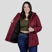 Chamarra rompevientos para mujer con gorro y bolsillo interno Greenlander - Greenlander