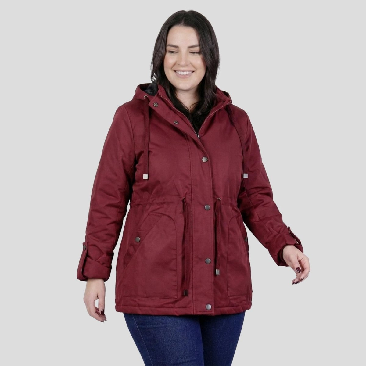 Chamarra rompevientos para mujer con gorro y bolsillo interno Greenlander - Greenlander