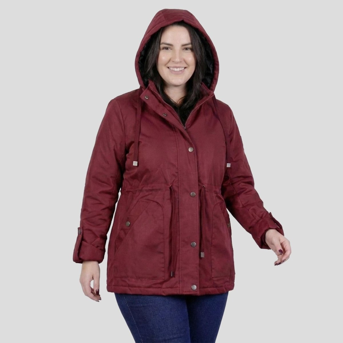 Chamarra rompevientos para mujer con gorro y bolsillo interno Greenlander - Greenlander