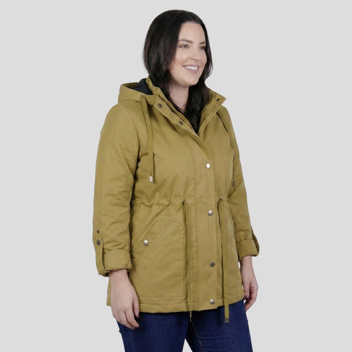 Chamarra rompevientos para mujer con gorro y bolsillo interno Greenlander - Greenlander