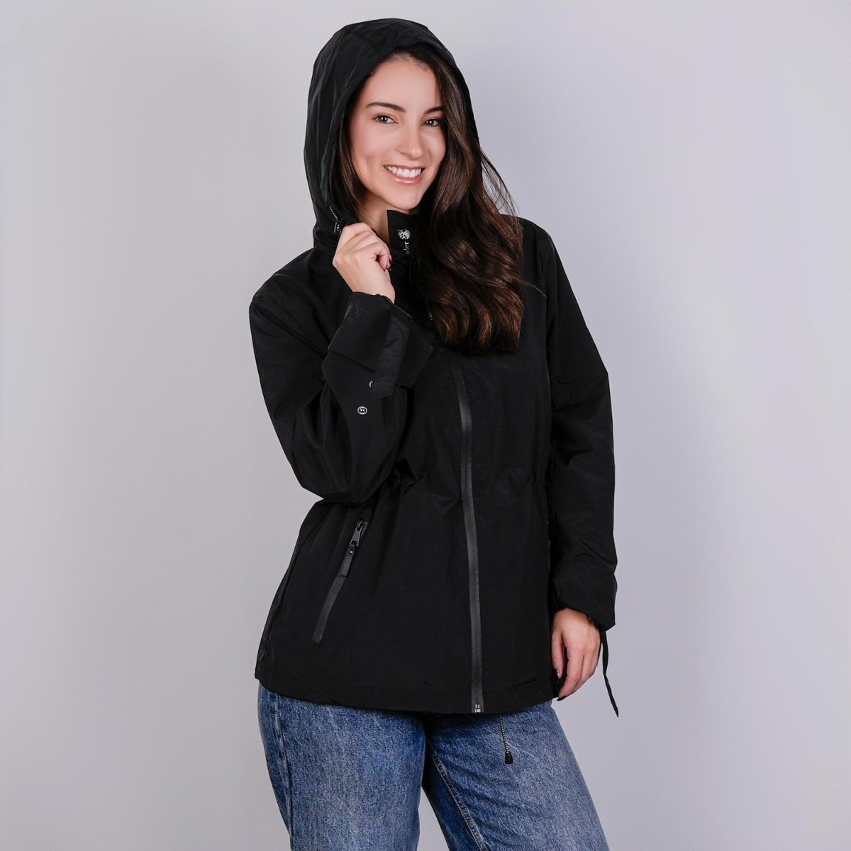 Chamarra rompevientos para mujer con gorro y bolsillo interno Greenlander - Greenlander