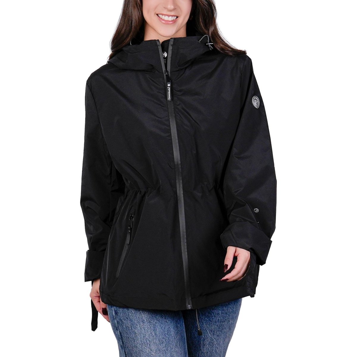 Chamarra rompevientos para mujer con gorro y bolsillo interno Greenlander - Greenlander