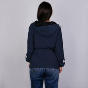 Chamarra rompevientos para mujer con gorro y bolsillo interno Greenlander - Greenlander