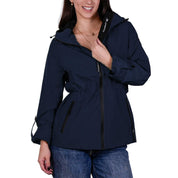 Chamarra rompevientos para mujer con gorro y bolsillo interno Greenlander - Greenlander