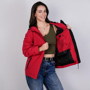 Chamarra rompevientos para mujer con gorro y bolsillo interno Greenlander - Greenlander