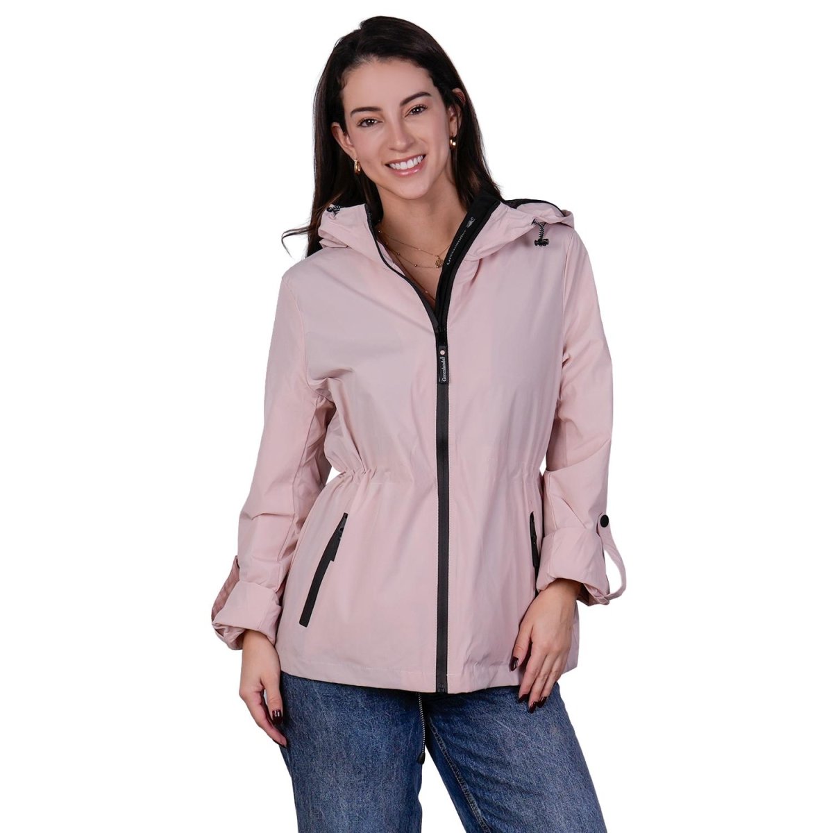 Chamarra rompevientos para mujer con gorro y bolsillo interno Greenlander - Greenlander