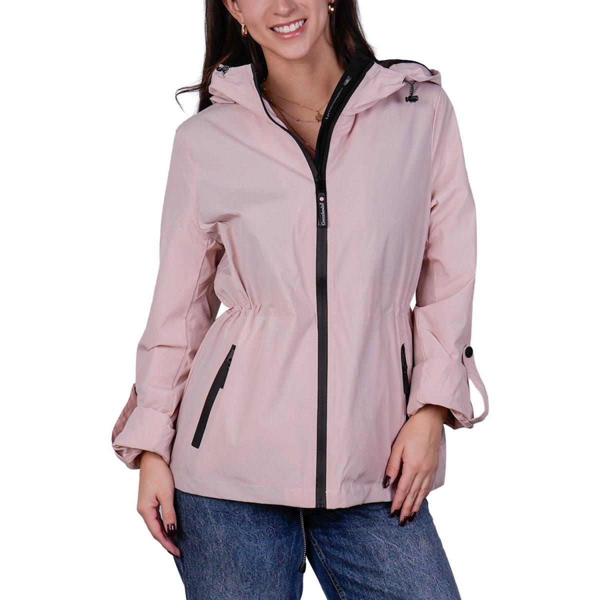 Chamarra rompevientos para mujer con gorro y bolsillo interno Greenlander - Greenlander