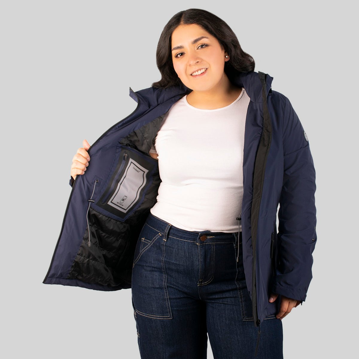 Chamarra Rompevientos Para Mujer Tallas Extra Ajustable Greenlander - The Original Greenlander