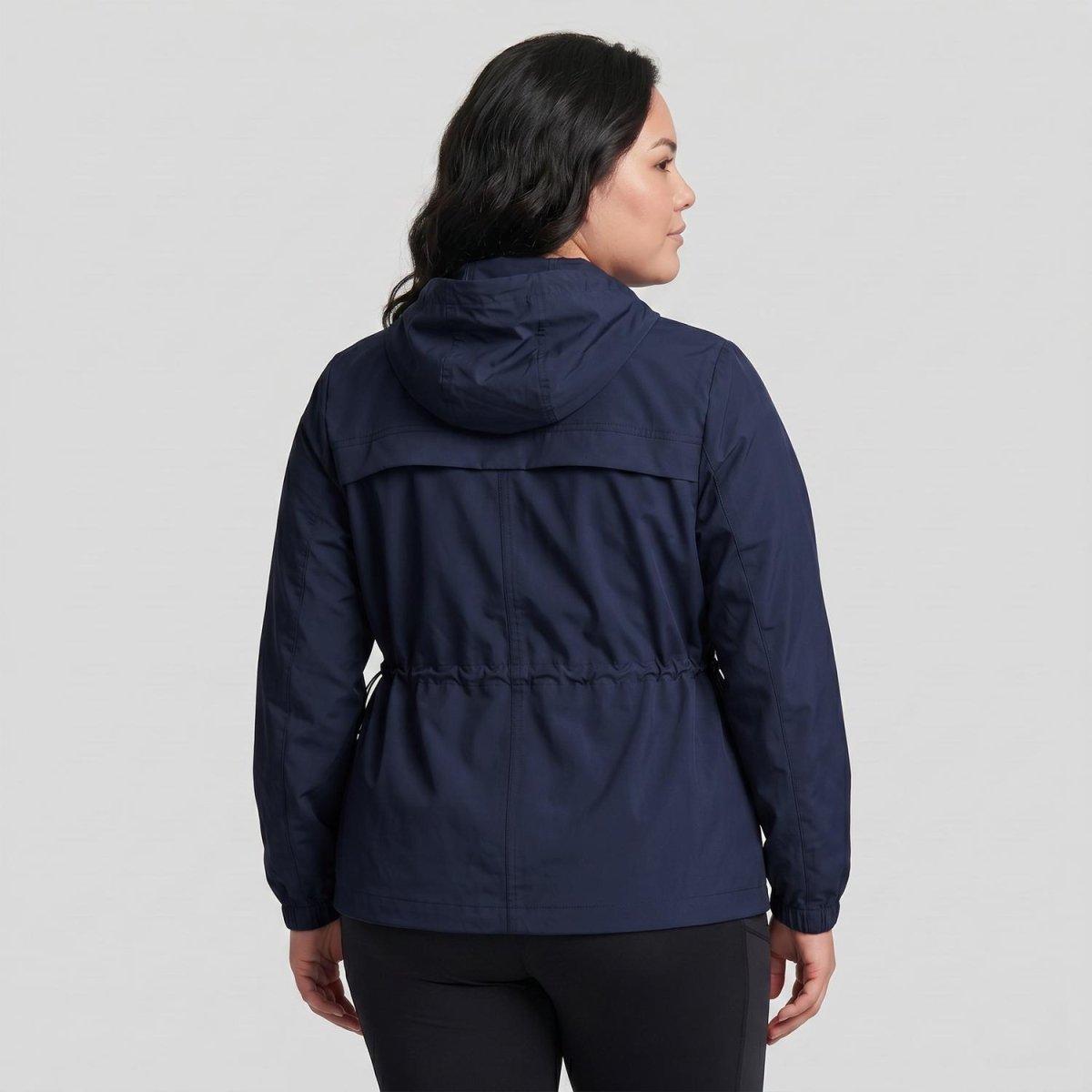 Chamarra rompevientos plus size para mujer con capucha Greenlander - Greenlander