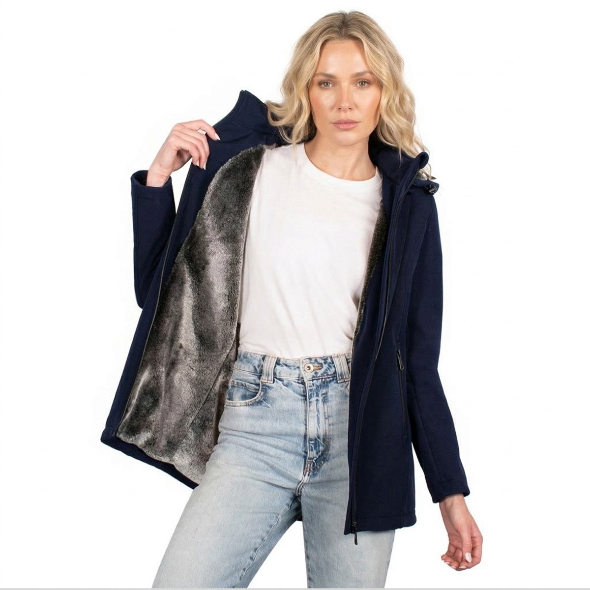 Chamarra Softshell Con Gorro Desmontable Greenlander Mujer - Greenlander