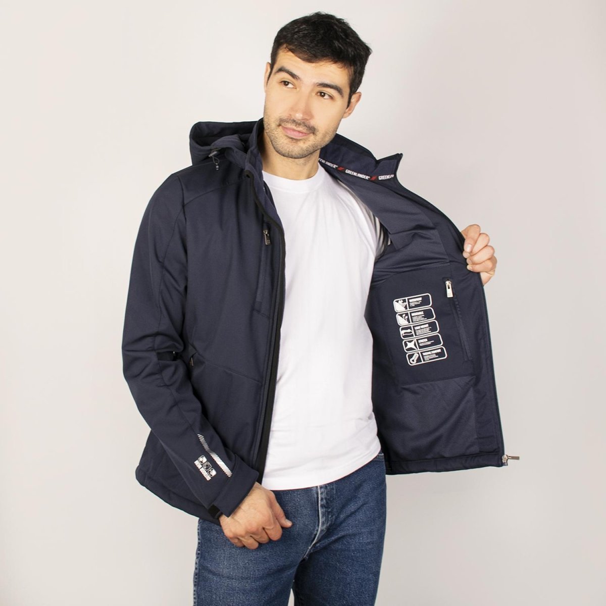 Chamarra softshell para hombre con capucha desmontable Greenlander - Greenlander