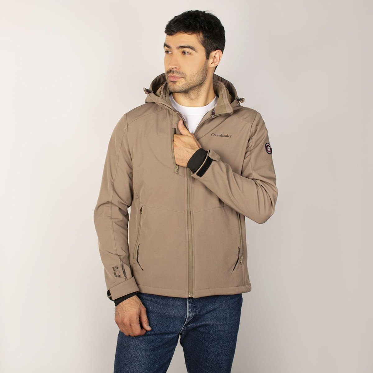 Chamarra softshell para hombre con capucha desmontable Greenlander - Greenlander