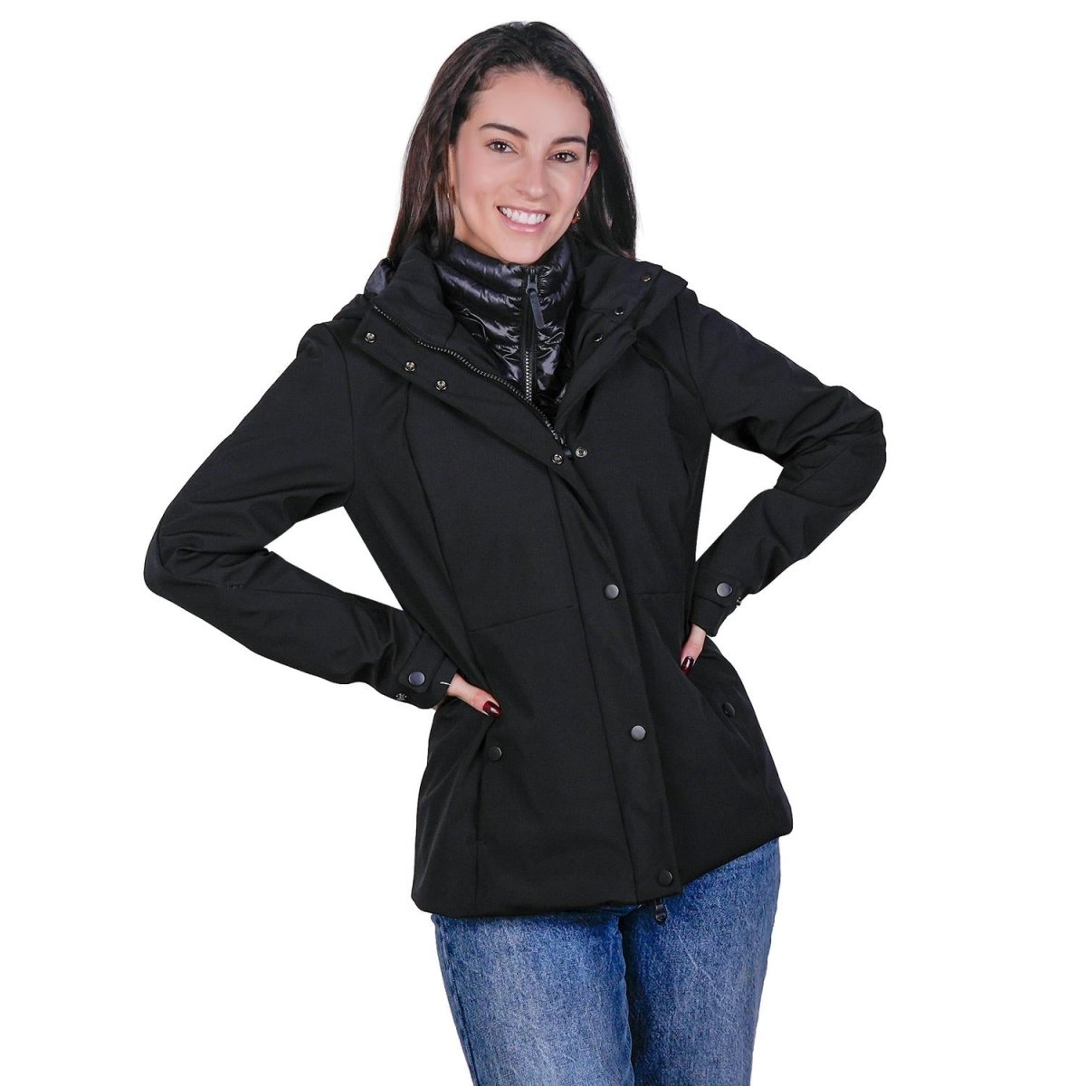 Chamarra softshell para mujer con capcucha desmontable Greenlander - Greenlander