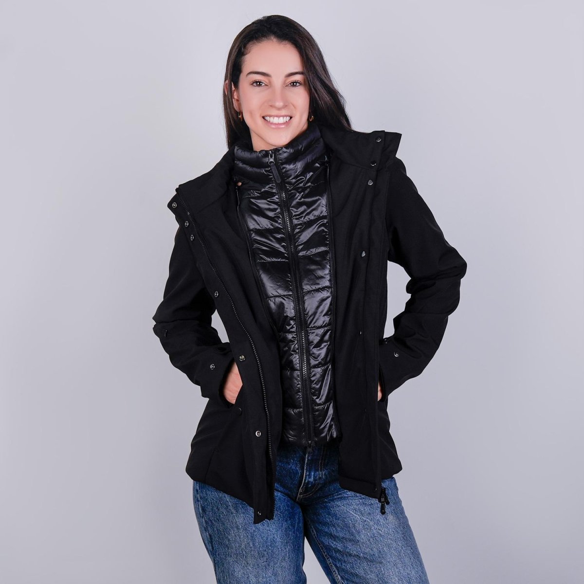 Chamarra softshell para mujer con capcucha desmontable Greenlander - Greenlander