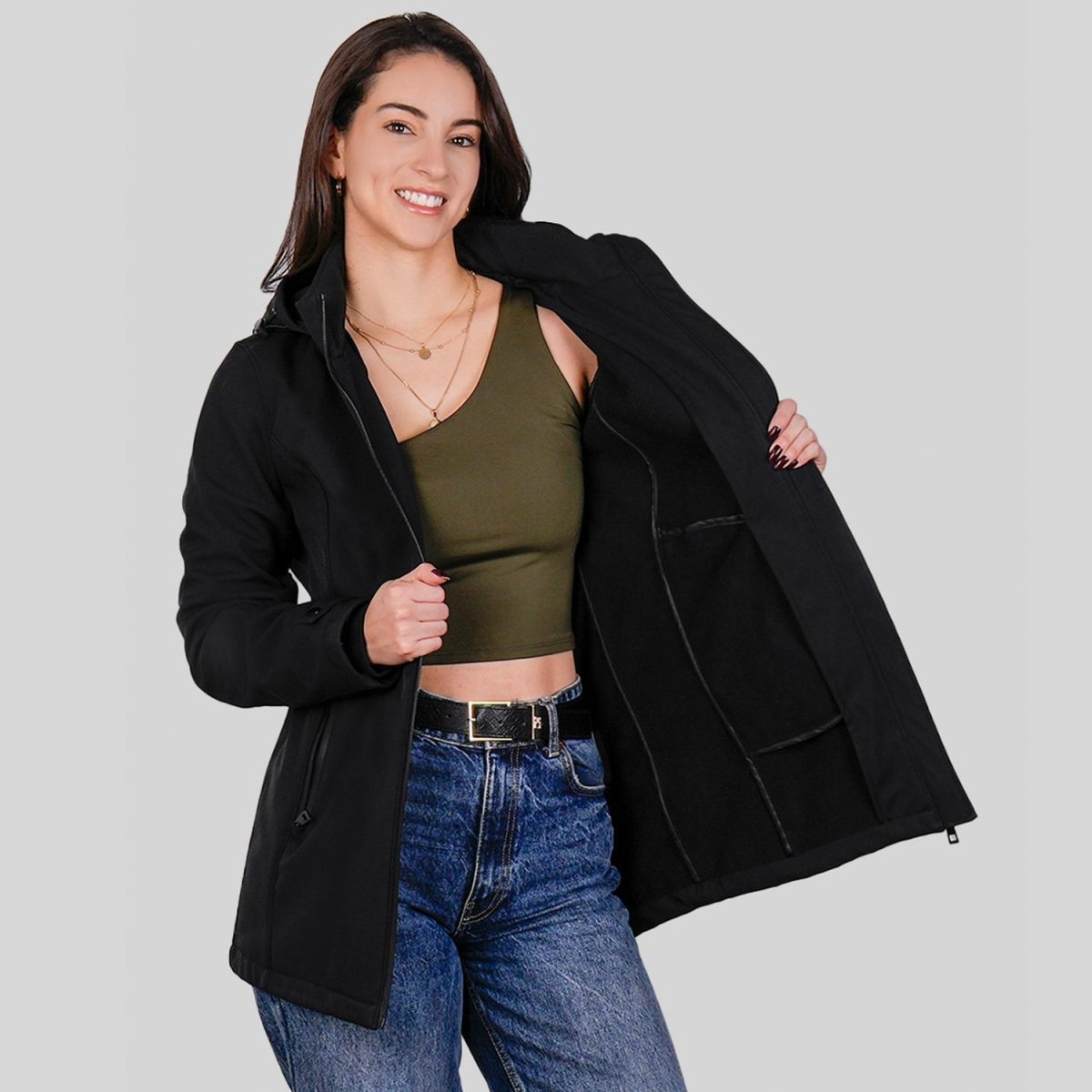 Chamarra Softshell para mujer con gorro desmontable Greenlander - Greenlander