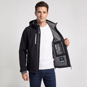 Chamarra Softshell Repelente al Agua para Hombre con Capucha Desmontable | Greenlander - Greenlander