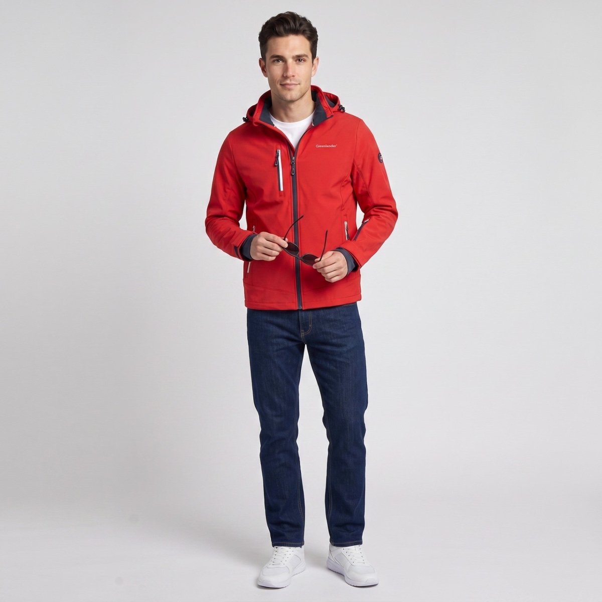 Chamarra Softshell Repelente al Agua para Hombre con Capucha Desmontable | Greenlander - Greenlander