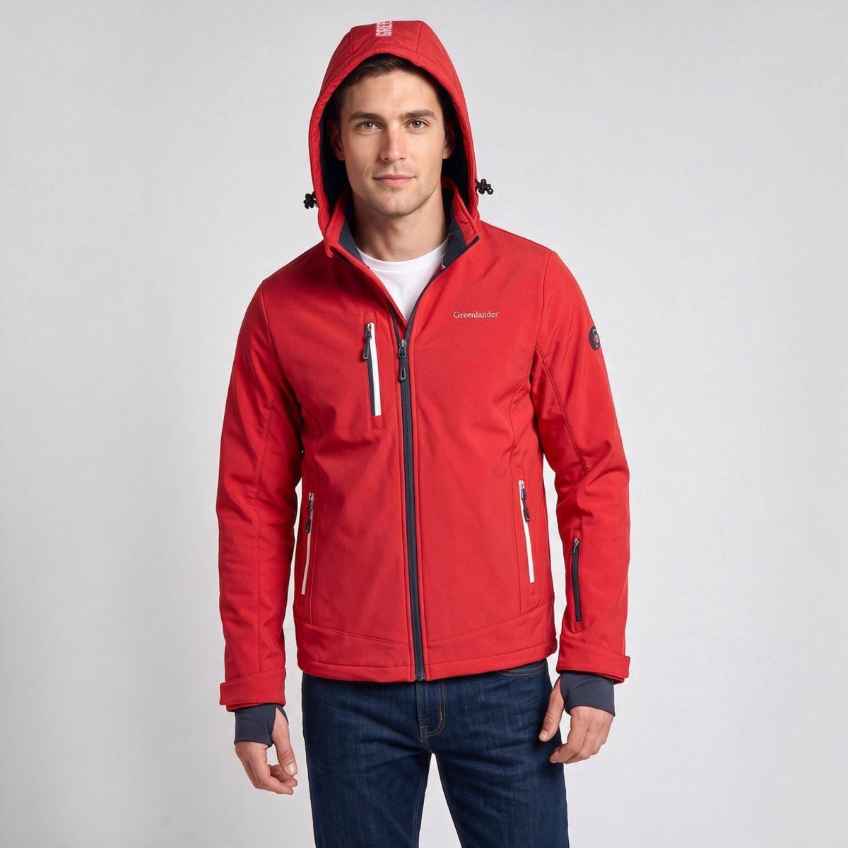 Chamarra Softshell Repelente al Agua para Hombre con Capucha Desmontable | Greenlander - Greenlander