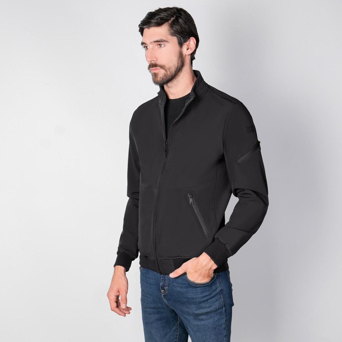 Chamarra softshell tipo bomber para hombre con bolsillos Greenlander - Greenlander