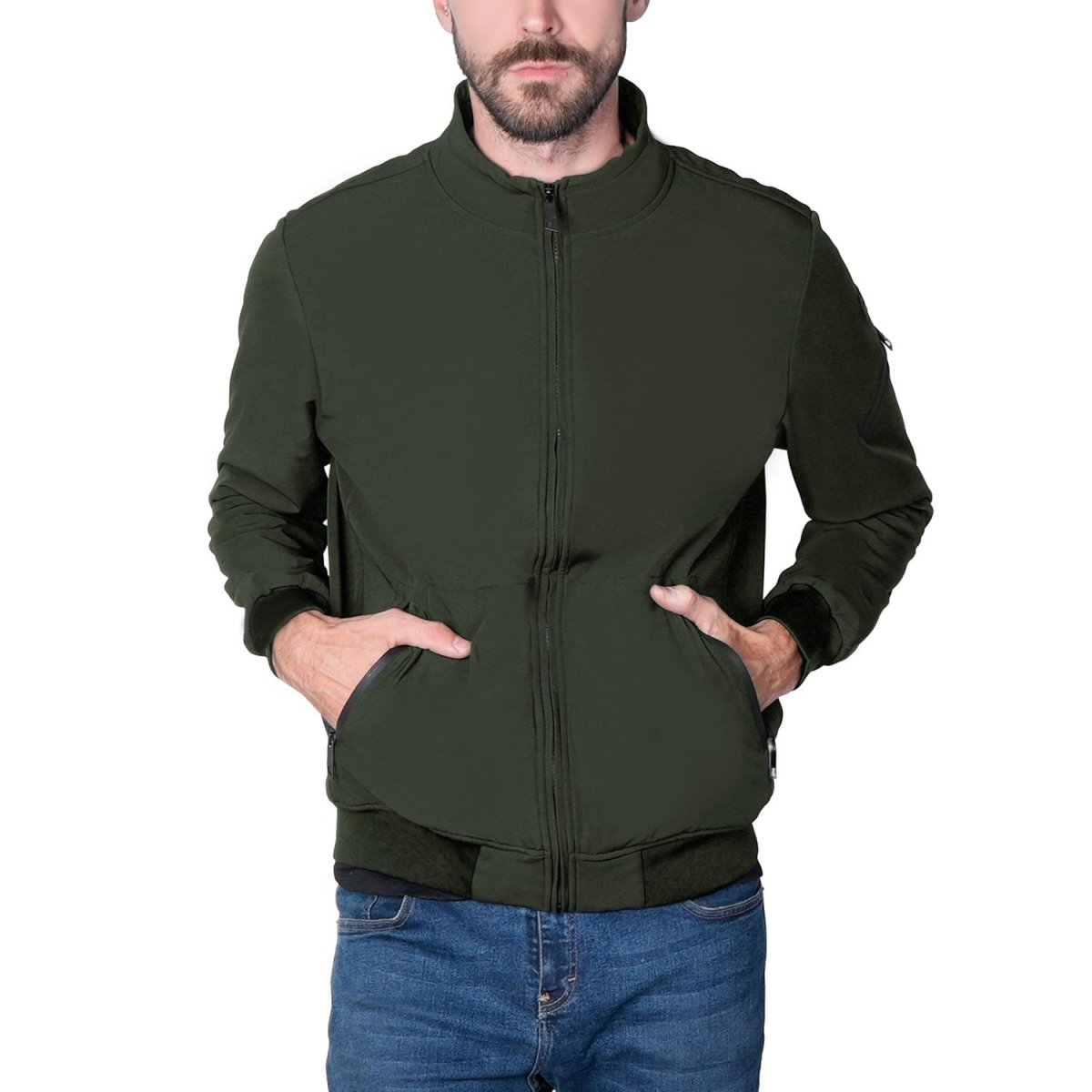 Chamarra softshell tipo bomber para hombre con bolsillos Greenlander - Greenlander
