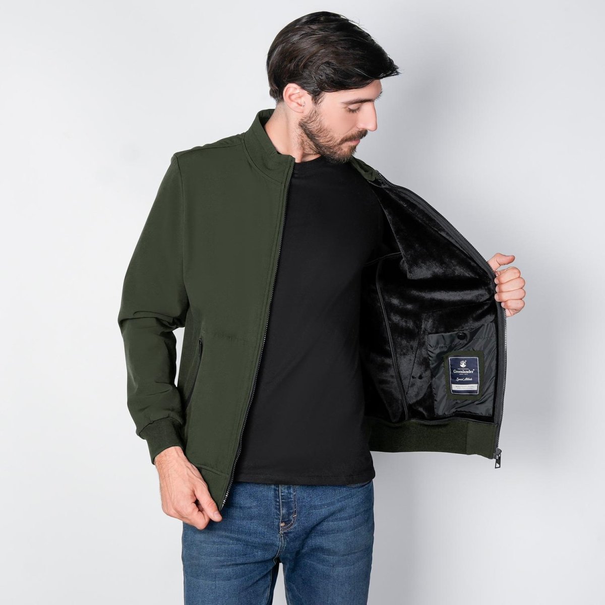 Chamarra softshell tipo bomber para hombre con bolsillos Greenlander - Greenlander