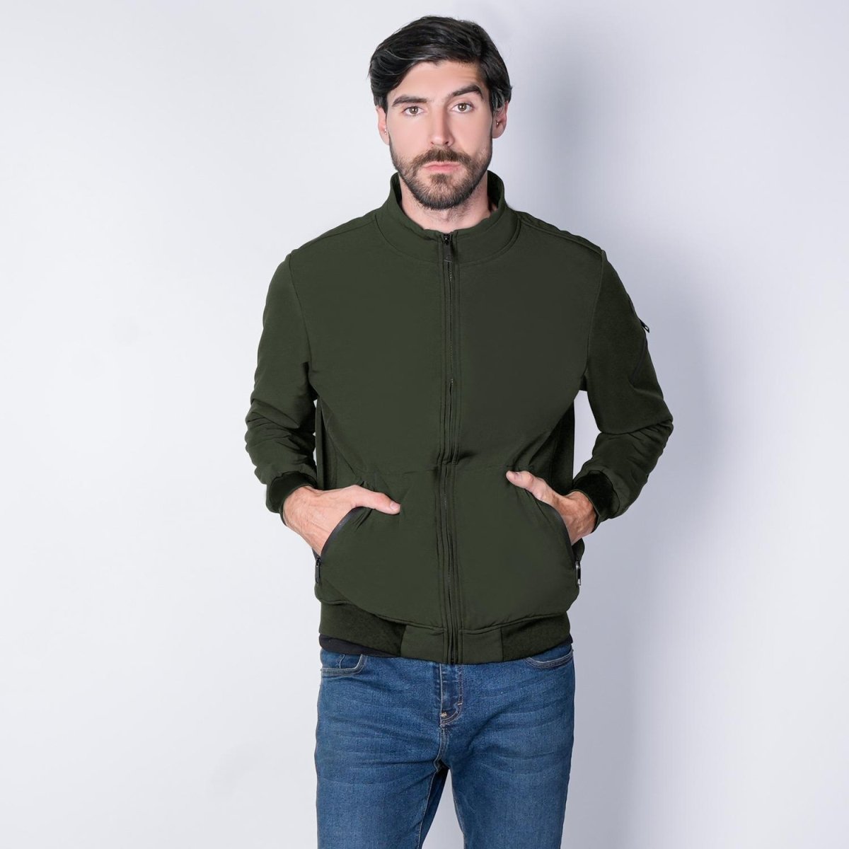 Chamarra softshell tipo bomber para hombre con bolsillos Greenlander - Greenlander